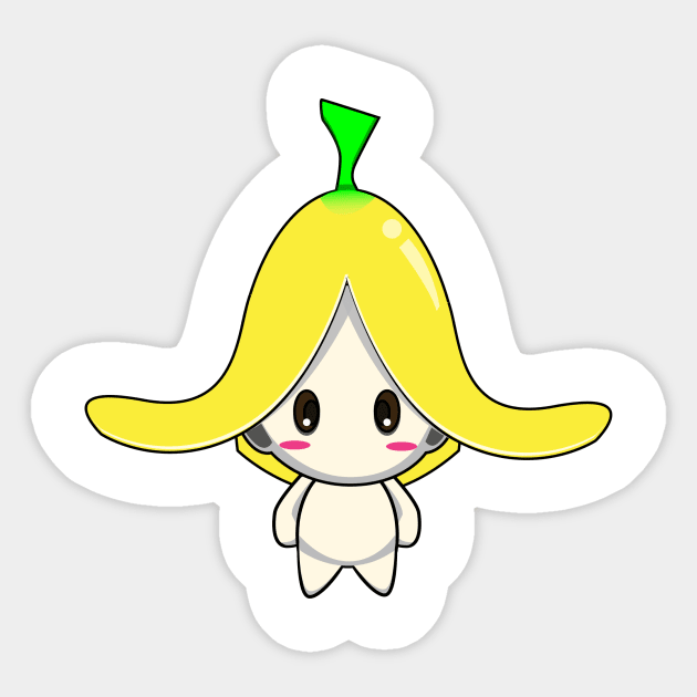 cute banana Sticker by maiha2d243